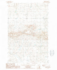 Collins SE Montana Historical topographic map, 1:24000 scale, 7.5 X 7.5 Minute, Year 1987