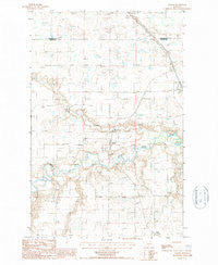 Collins Montana Historical topographic map, 1:24000 scale, 7.5 X 7.5 Minute, Year 1987