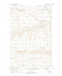 Collins Montana Historical topographic map, 1:62500 scale, 15 X 15 Minute, Year 1950