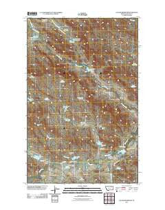 Collins Reservoir Montana Historical topographic map, 1:24000 scale, 7.5 X 7.5 Minute, Year 2011