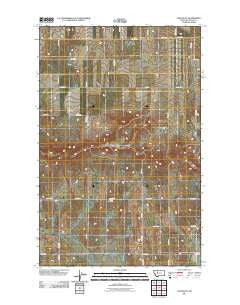 Collins SE Montana Historical topographic map, 1:24000 scale, 7.5 X 7.5 Minute, Year 2011