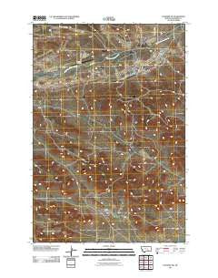 Colstrip SW Montana Historical topographic map, 1:24000 scale, 7.5 X 7.5 Minute, Year 2011