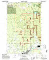 Columbia Falls North Montana Historical topographic map, 1:24000 scale, 7.5 X 7.5 Minute, Year 1994