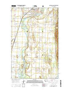 Columbia Falls South Montana Current topographic map, 1:24000 scale, 7.5 X 7.5 Minute, Year 2014