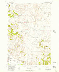 Columbus East Montana Historical topographic map, 1:24000 scale, 7.5 X 7.5 Minute, Year 1956