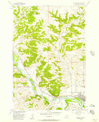 Columbus West Montana Historical topographic map, 1:24000 scale, 7.5 X 7.5 Minute, Year 1956