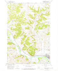 Columbus West Montana Historical topographic map, 1:24000 scale, 7.5 X 7.5 Minute, Year 1956