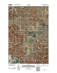 Columbus East Montana Historical topographic map, 1:24000 scale, 7.5 X 7.5 Minute, Year 2011