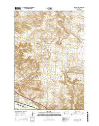 Columbus East Montana Current topographic map, 1:24000 scale, 7.5 X 7.5 Minute, Year 2014