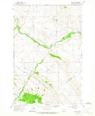 Comb Rock Montana Historical topographic map, 1:24000 scale, 7.5 X 7.5 Minute, Year 1961