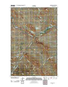 Comb Rock Montana Historical topographic map, 1:24000 scale, 7.5 X 7.5 Minute, Year 2011