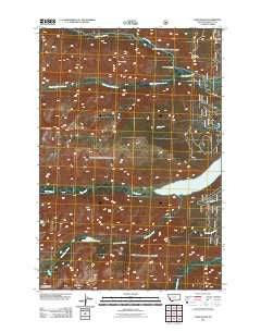 Como Peaks Montana Historical topographic map, 1:24000 scale, 7.5 X 7.5 Minute, Year 2011