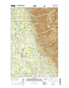 Condon Montana Current topographic map, 1:24000 scale, 7.5 X 7.5 Minute, Year 2014