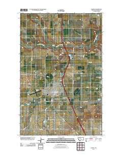 Conrad Montana Historical topographic map, 1:24000 scale, 7.5 X 7.5 Minute, Year 2011