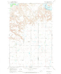 Conrad Butte Montana Historical topographic map, 1:24000 scale, 7.5 X 7.5 Minute, Year 1967