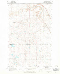 Conrad SW Montana Historical topographic map, 1:24000 scale, 7.5 X 7.5 Minute, Year 1967