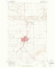 Conrad Montana Historical topographic map, 1:24000 scale, 7.5 X 7.5 Minute, Year 1967