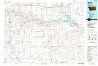 Conrad Montana Historical topographic map, 1:100000 scale, 30 X 60 Minute, Year 1984
