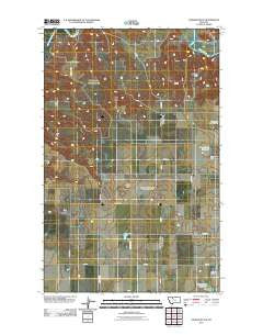 Conrad Butte Montana Historical topographic map, 1:24000 scale, 7.5 X 7.5 Minute, Year 2011