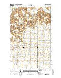 Conrad Butte Montana Current topographic map, 1:24000 scale, 7.5 X 7.5 Minute, Year 2014