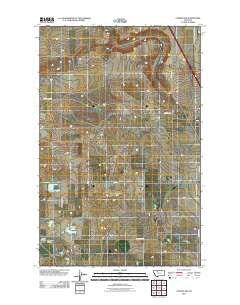 Conrad SW Montana Historical topographic map, 1:24000 scale, 7.5 X 7.5 Minute, Year 2011