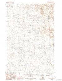 Content NW Montana Historical topographic map, 1:24000 scale, 7.5 X 7.5 Minute, Year 1984