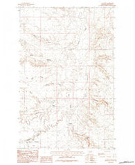 Content Montana Historical topographic map, 1:24000 scale, 7.5 X 7.5 Minute, Year 1984