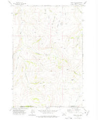 Conway Ridge Montana Historical topographic map, 1:24000 scale, 7.5 X 7.5 Minute, Year 1971