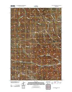 Cook Creek Butte Montana Historical topographic map, 1:24000 scale, 7.5 X 7.5 Minute, Year 2011