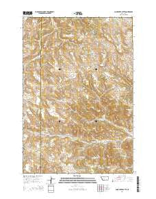 Cook Creek Butte Montana Current topographic map, 1:24000 scale, 7.5 X 7.5 Minute, Year 2014