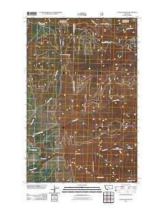 Cook Mountain Montana Historical topographic map, 1:24000 scale, 7.5 X 7.5 Minute, Year 2011