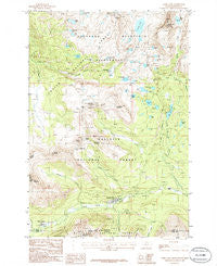 Cooke City Montana Historical topographic map, 1:24000 scale, 7.5 X 7.5 Minute, Year 1986