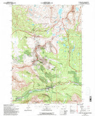 Cooke City Montana Historical topographic map, 1:24000 scale, 7.5 X 7.5 Minute, Year 1991