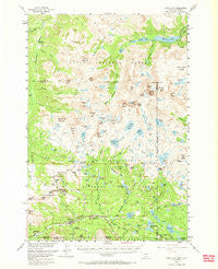Cooke City Montana Historical topographic map, 1:62500 scale, 15 X 15 Minute, Year 1956