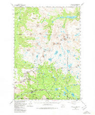 Cooke City Montana Historical topographic map, 1:62500 scale, 15 X 15 Minute, Year 1956