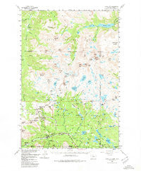Cooke City Montana Historical topographic map, 1:62500 scale, 15 X 15 Minute, Year 1956