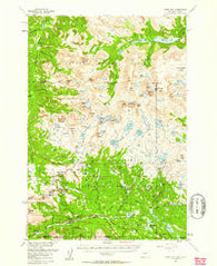 Cooke City Montana Historical topographic map, 1:62500 scale, 15 X 15 Minute, Year 1956