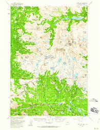 Cooke City Montana Historical topographic map, 1:62500 scale, 15 X 15 Minute, Year 1956