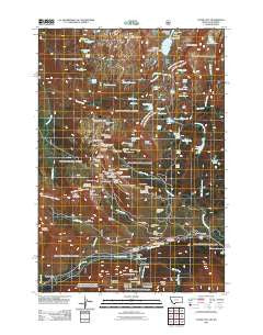 Cooke City Montana Historical topographic map, 1:24000 scale, 7.5 X 7.5 Minute, Year 2011