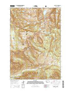 Cooke City Montana Current topographic map, 1:24000 scale, 7.5 X 7.5 Minute, Year 2014