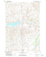 Cooney Reservoir Montana Historical topographic map, 1:24000 scale, 7.5 X 7.5 Minute, Year 1956