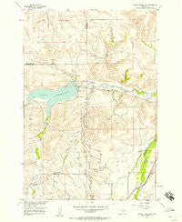 Cooney Reservoir Montana Historical topographic map, 1:24000 scale, 7.5 X 7.5 Minute, Year 1956