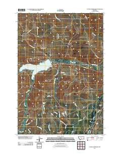 Cooney Reservoir Montana Historical topographic map, 1:24000 scale, 7.5 X 7.5 Minute, Year 2011