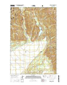 Coopers Lake Montana Current topographic map, 1:24000 scale, 7.5 X 7.5 Minute, Year 2014