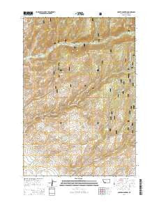 Copper Mountain Montana Current topographic map, 1:24000 scale, 7.5 X 7.5 Minute, Year 2014