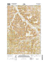 Corey Flat Montana Current topographic map, 1:24000 scale, 7.5 X 7.5 Minute, Year 2014