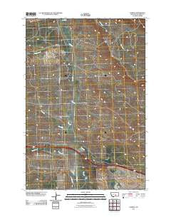 Corinth Montana Historical topographic map, 1:24000 scale, 7.5 X 7.5 Minute, Year 2011