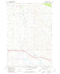 Corinth Montana Historical topographic map, 1:24000 scale, 7.5 X 7.5 Minute, Year 1969