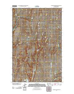 Cornwell Reservoir Montana Historical topographic map, 1:24000 scale, 7.5 X 7.5 Minute, Year 2011