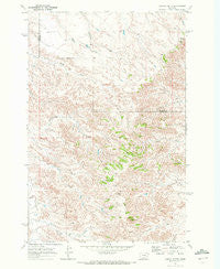 Corral Butte Montana Historical topographic map, 1:24000 scale, 7.5 X 7.5 Minute, Year 1969
